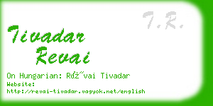 tivadar revai business card